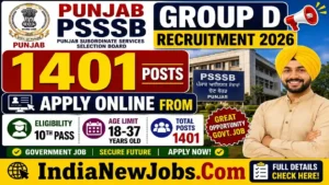 PSSSB Group D Recruitment 2026