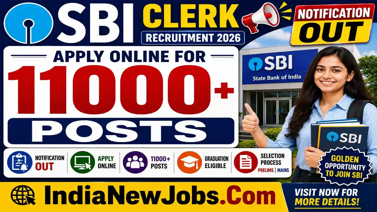 SBI Clerk Vacany Notification 2026