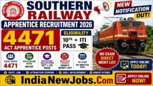 Southern Railway Apprentice Recruitment 2026
