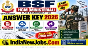 BSF HCM Answer Key 2026