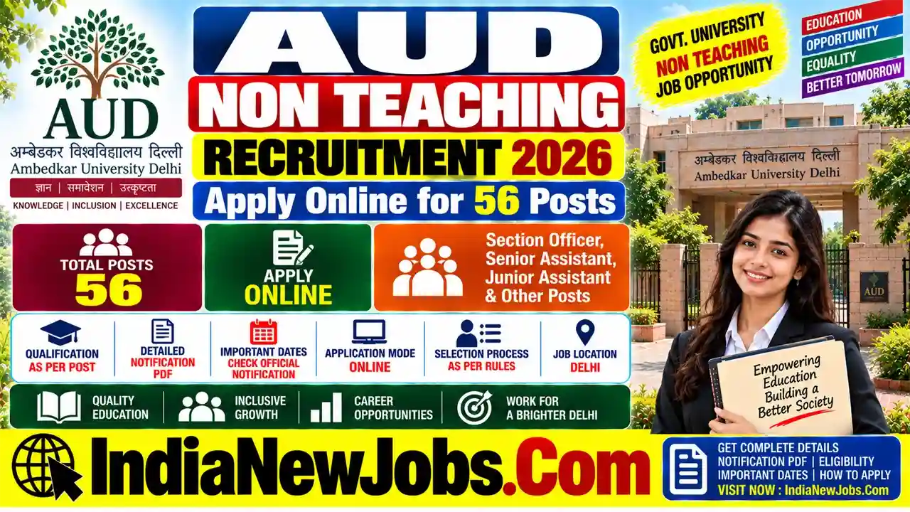 AUD Non Teaching Recruitment 2026