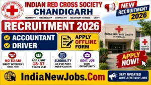 Chandigarh Red Cross Society Recruitment 2026