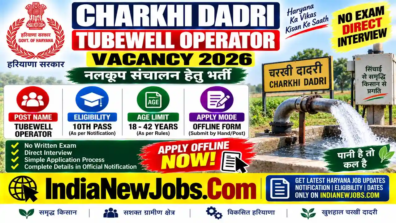 Charkhi Dadri Operator Vacancy 2026