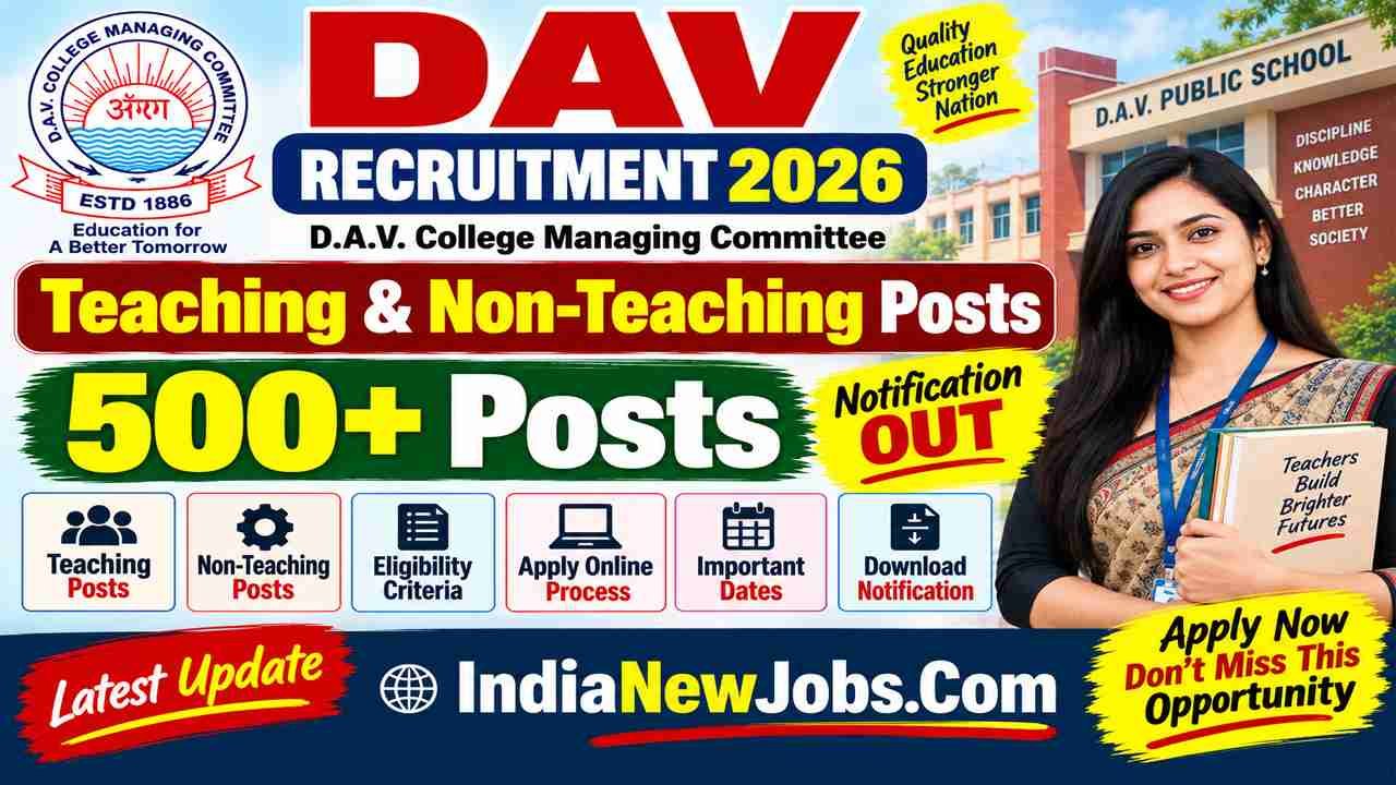 DAV School Staff Recruitment 2026