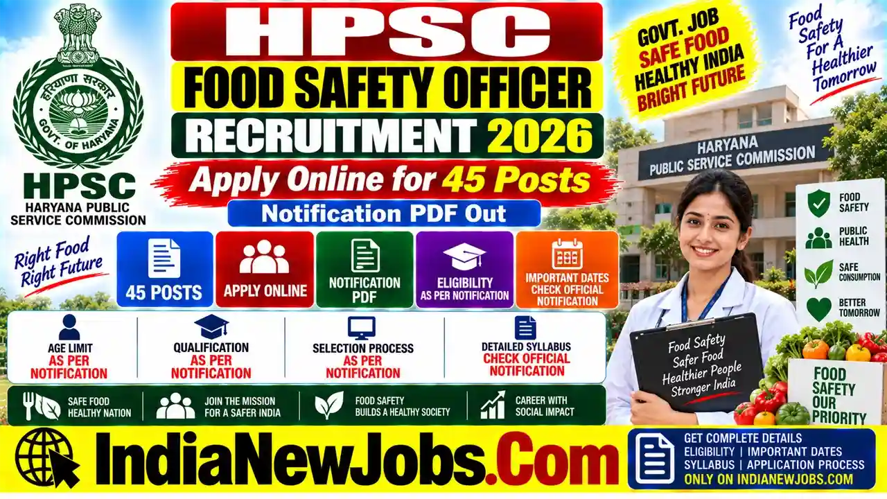 HPSC Food Safety Officer Recruitment 2026