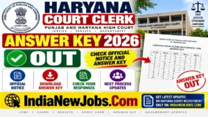 Haryana Court Clerk Answer Key 2026