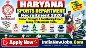 Haryana Sports Department Vacancy 2026