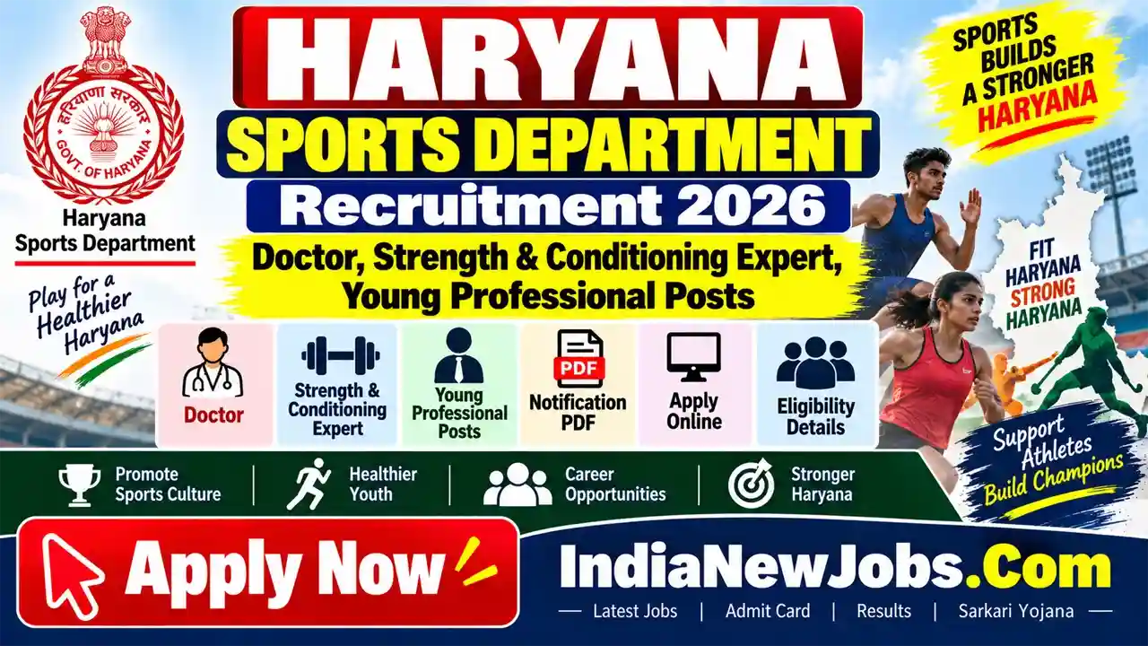 Haryana Sports Department Vacancy 2026