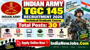 Indian Army TGC 145 Recruitment 2026