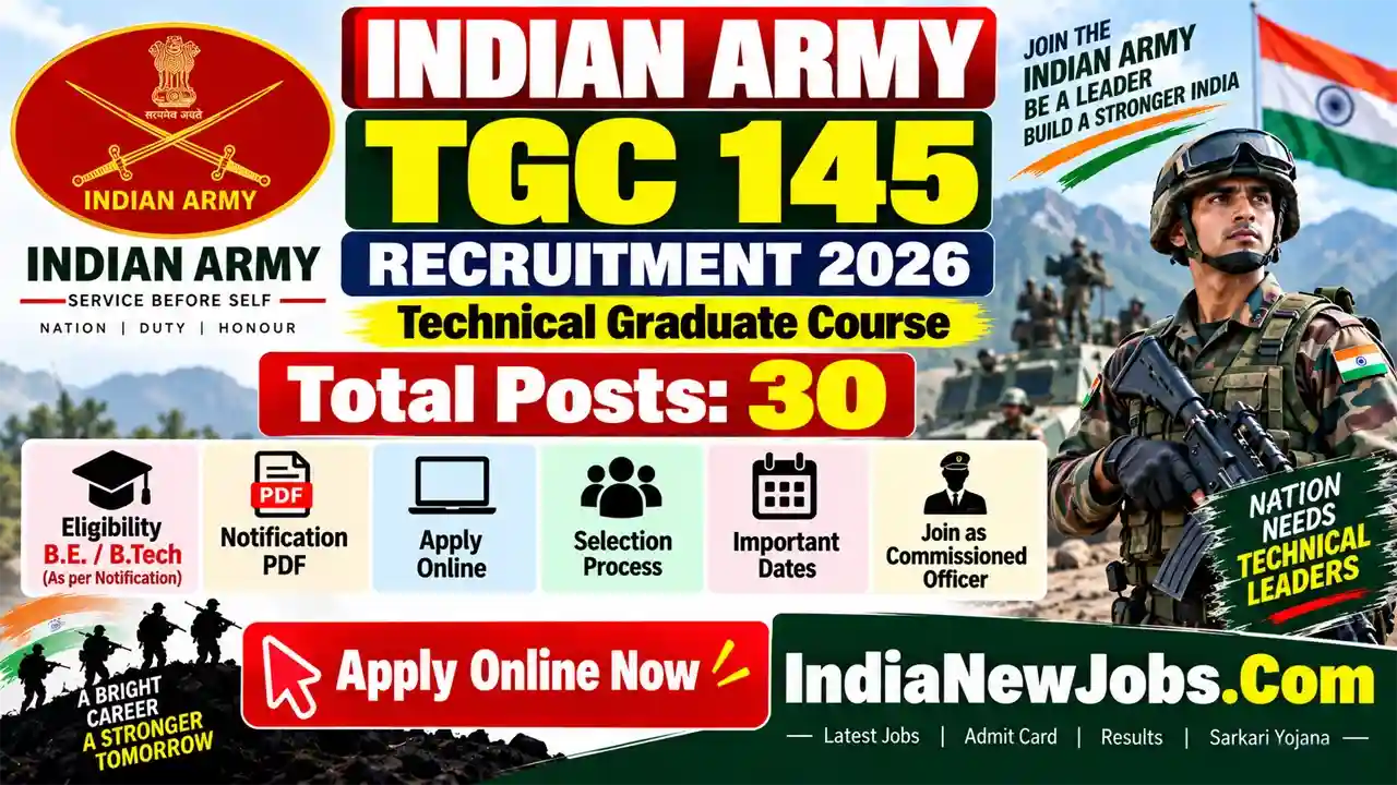 Indian Army TGC 145 Recruitment 2026