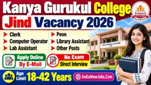 Kanya Gurukul College Jind Vacancy 2026