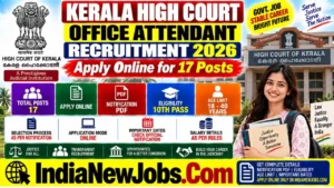 Kerala High Court Office Attendant Recruitment 2026