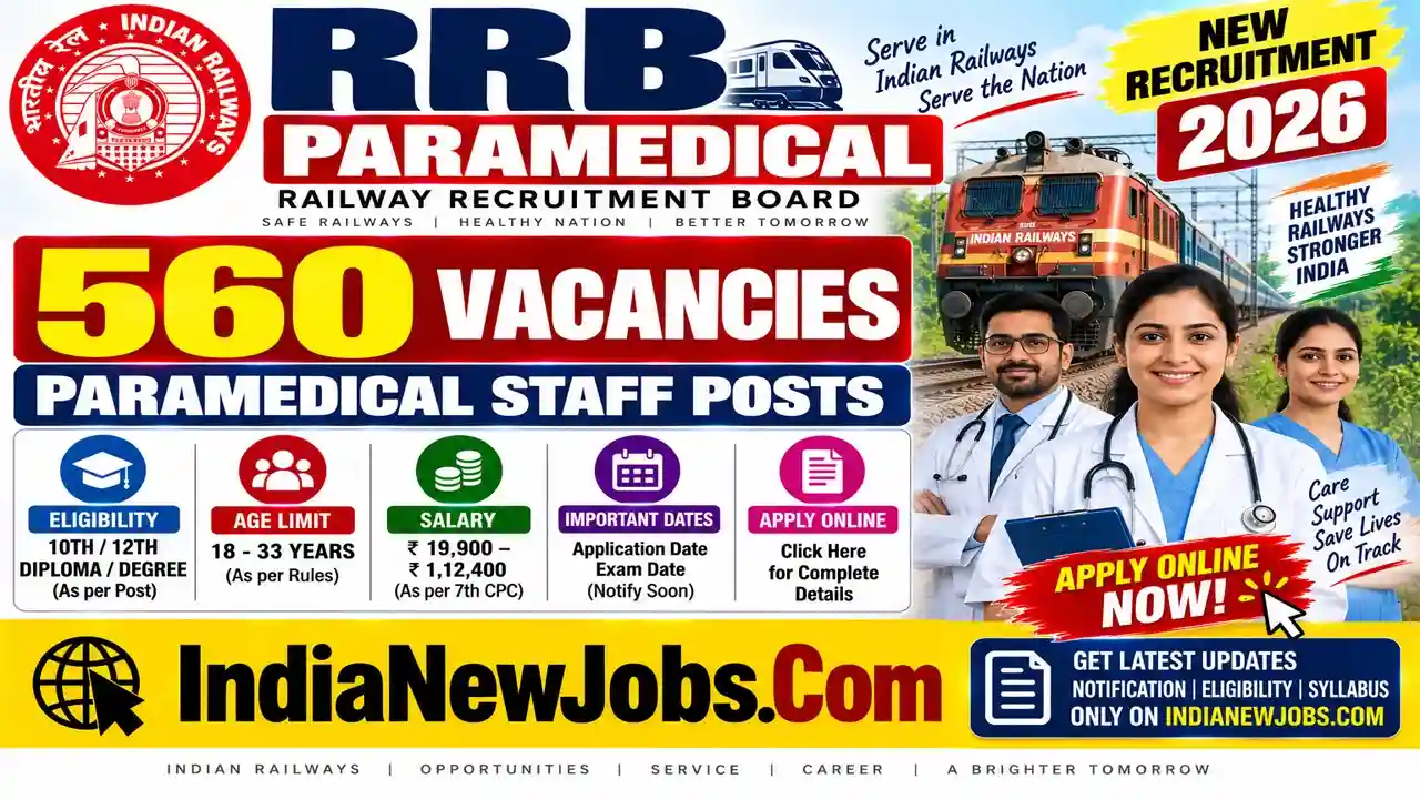 RRB Paramedical Recruitment 2026