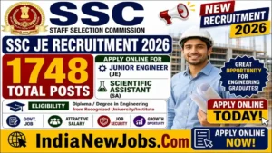SSC JE Recruitment 2026