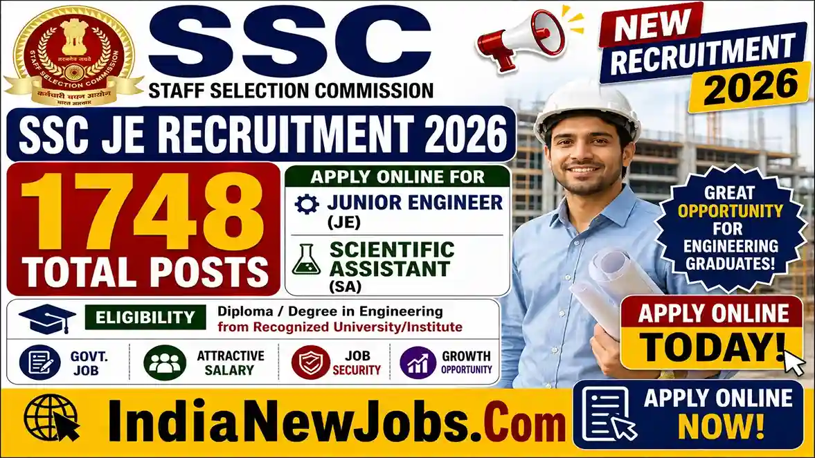 SSC JE Recruitment 2026