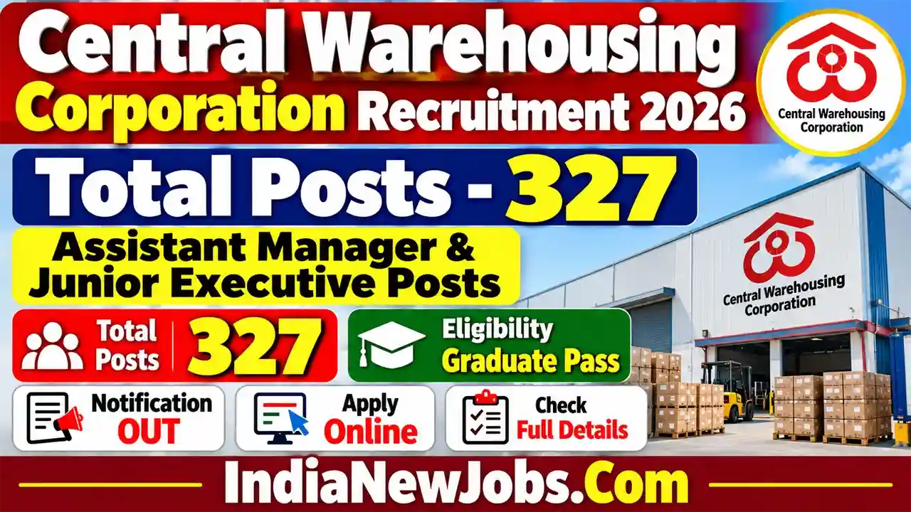 Central Warehousing Corporation Recruitment 2026