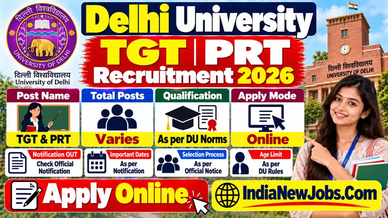 Delhi University TGT PRT Recruitment 2026