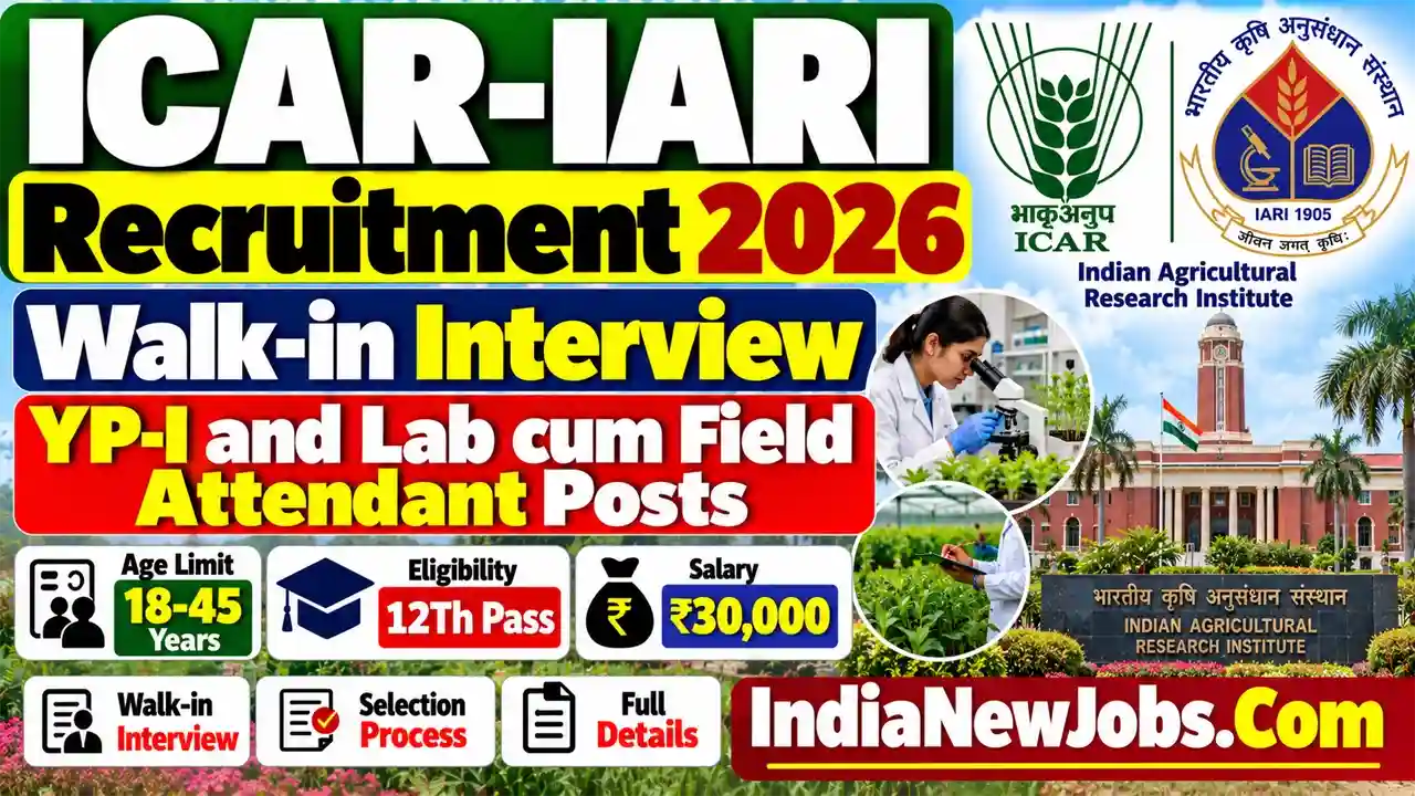 ICAR-IARI Recruitment 2026