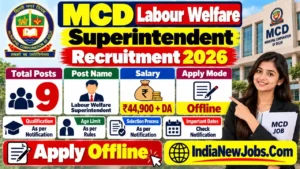 MCD Delhi Recruitment 2026