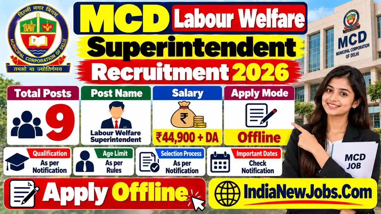 MCD Delhi Recruitment 2026
