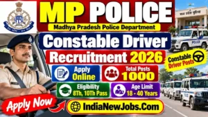 MP Police Constable Driver Bharti 2026