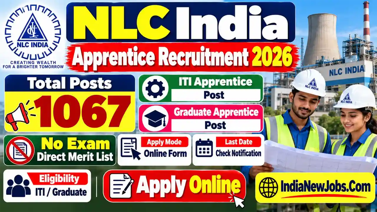 NLC India Apprentice Recruitment 2026