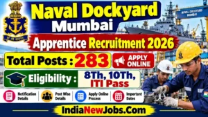 Naval Dockyard Mumbai Apprentice Vacancy 2026