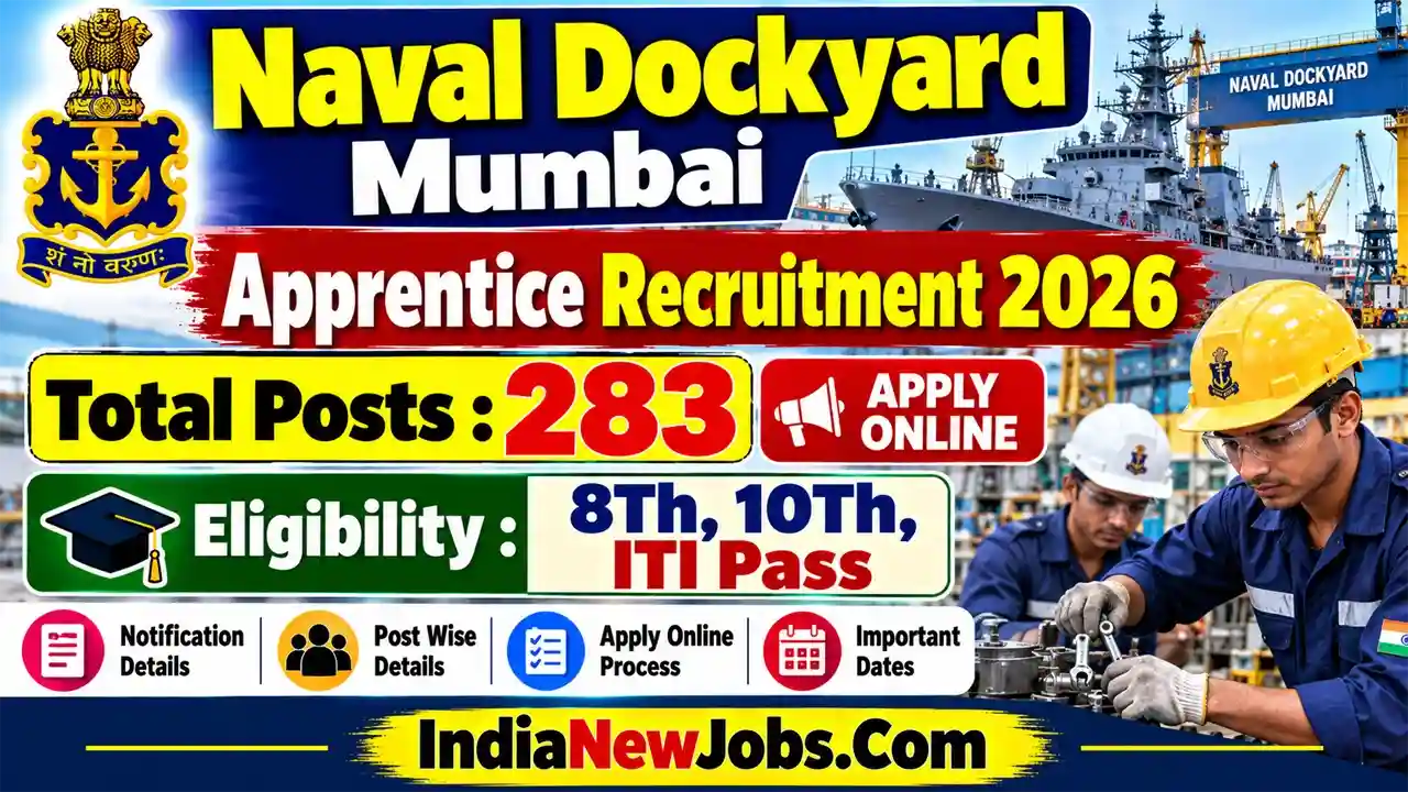 Naval Dockyard Mumbai Apprentice Vacancy 2026