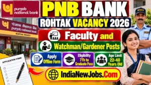 PNB Bank Rohtak Vacancy 2026