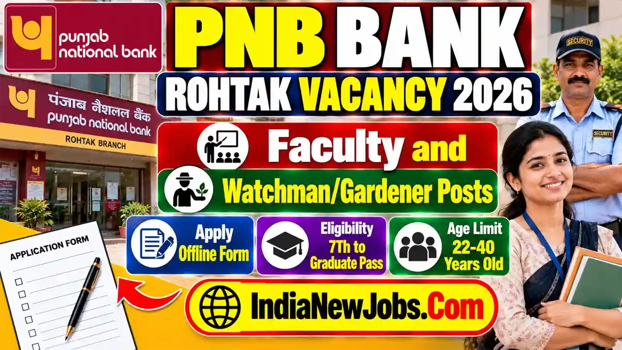 PNB Bank Rohtak Vacancy 2026