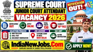 Supreme Court Junior Attendant Vacancy 2026