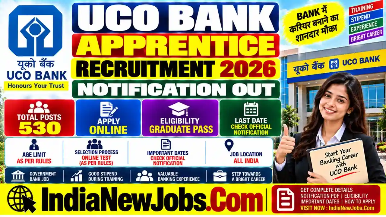 UCO Bank Apprentice Recruitment 2026